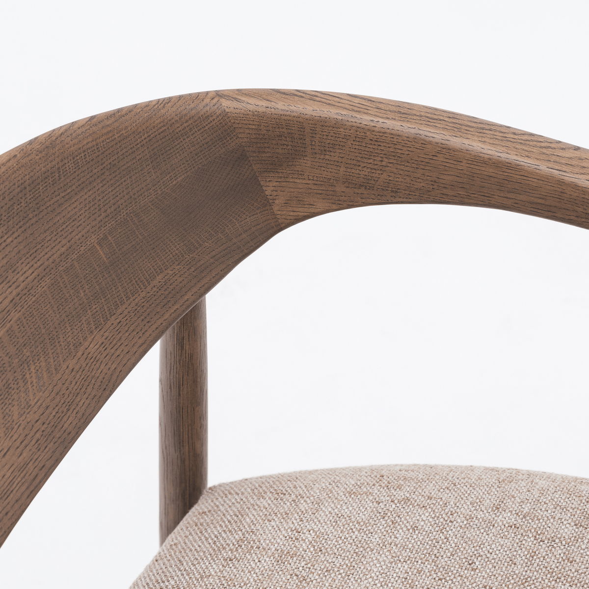 Tribio Lounge Chair - Latte Oak & Pastoral Wholewheat - Accent Chairs tolv Loom Collection Dubai