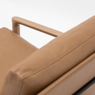 Troubadour Chair - Blonde Oak & Pecan Leather - Accent Chairs Natadora Loom Collection Dubai