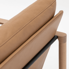 Troubadour Chair - Blonde Oak & Pecan Leather - Accent Chairs Natadora Loom Collection Dubai