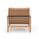 Troubadour Chair - Blonde Oak & Pecan Leather - Accent Chairs Natadora Loom Collection Dubai