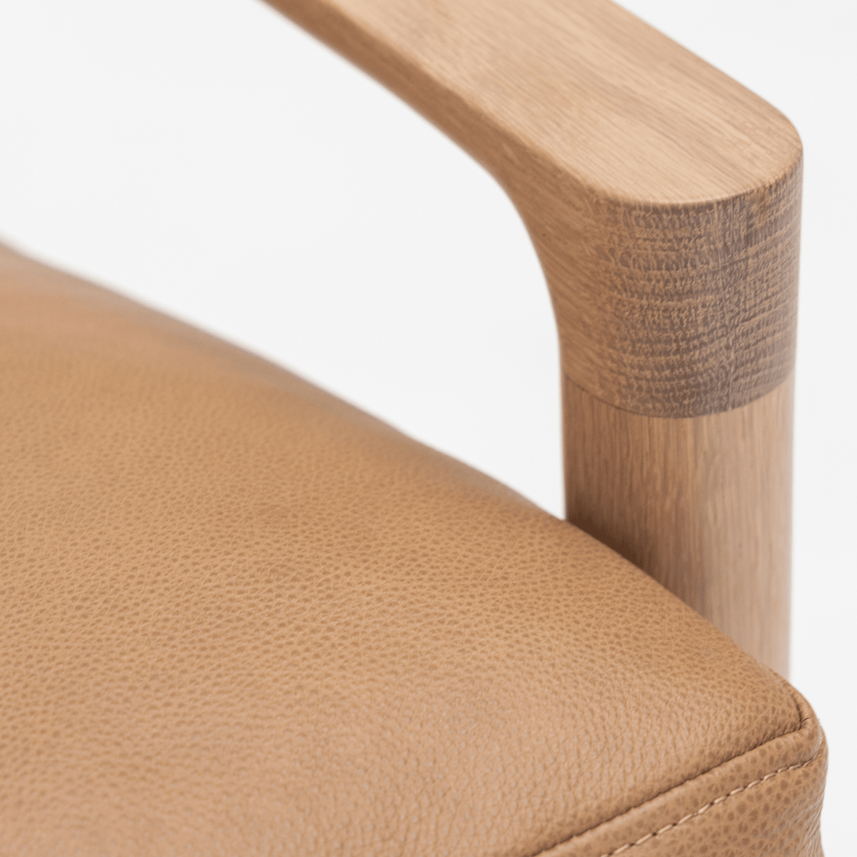 Troubadour Chair - Blonde Oak & Pecan Leather - Accent Chairs Natadora Loom Collection Dubai