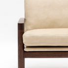 Troubadour Chair - Espresso Oak & Limestone Leather
