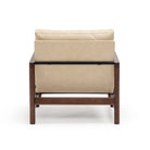 Troubadour Chair - Espresso Oak & Limestone Leather