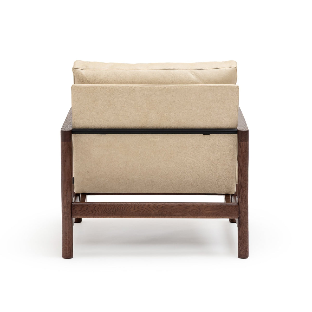 Troubadour Chair - Espresso Oak & Limestone Leather