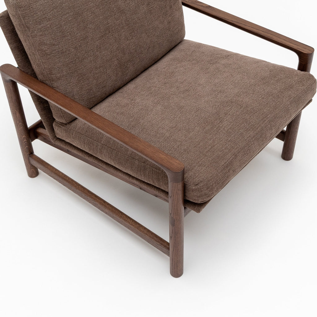 Troubadour Chair - Espresso Oak & Colcha Aubergine - Loom Collection