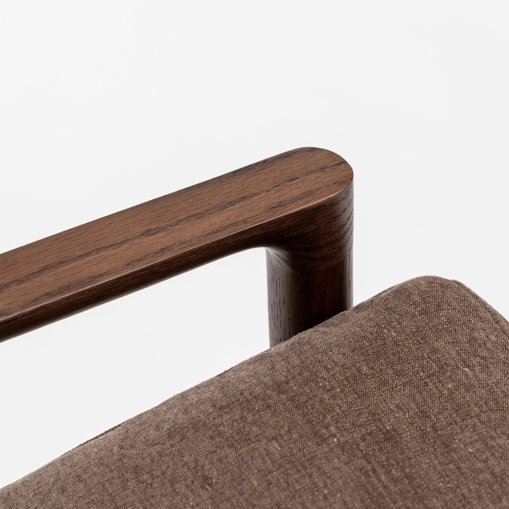 Troubadour Chair - Espresso Oak & Colcha Aubergine - Loom Collection