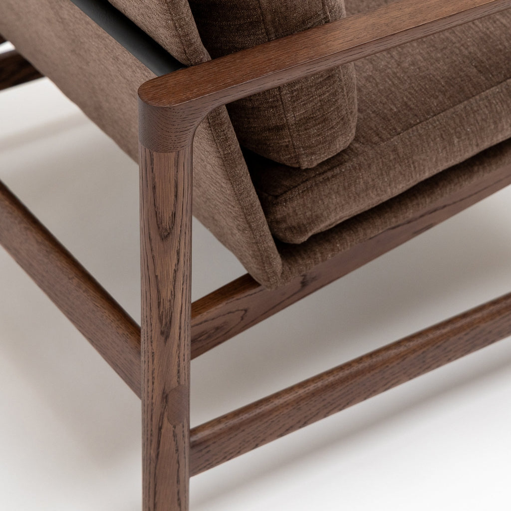 Troubadour Chair - Espresso Oak & Colcha Aubergine - Loom Collection