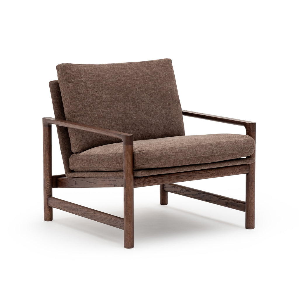 Troubadour Chair - Espresso Oak & Colcha Aubergine - Loom Collection