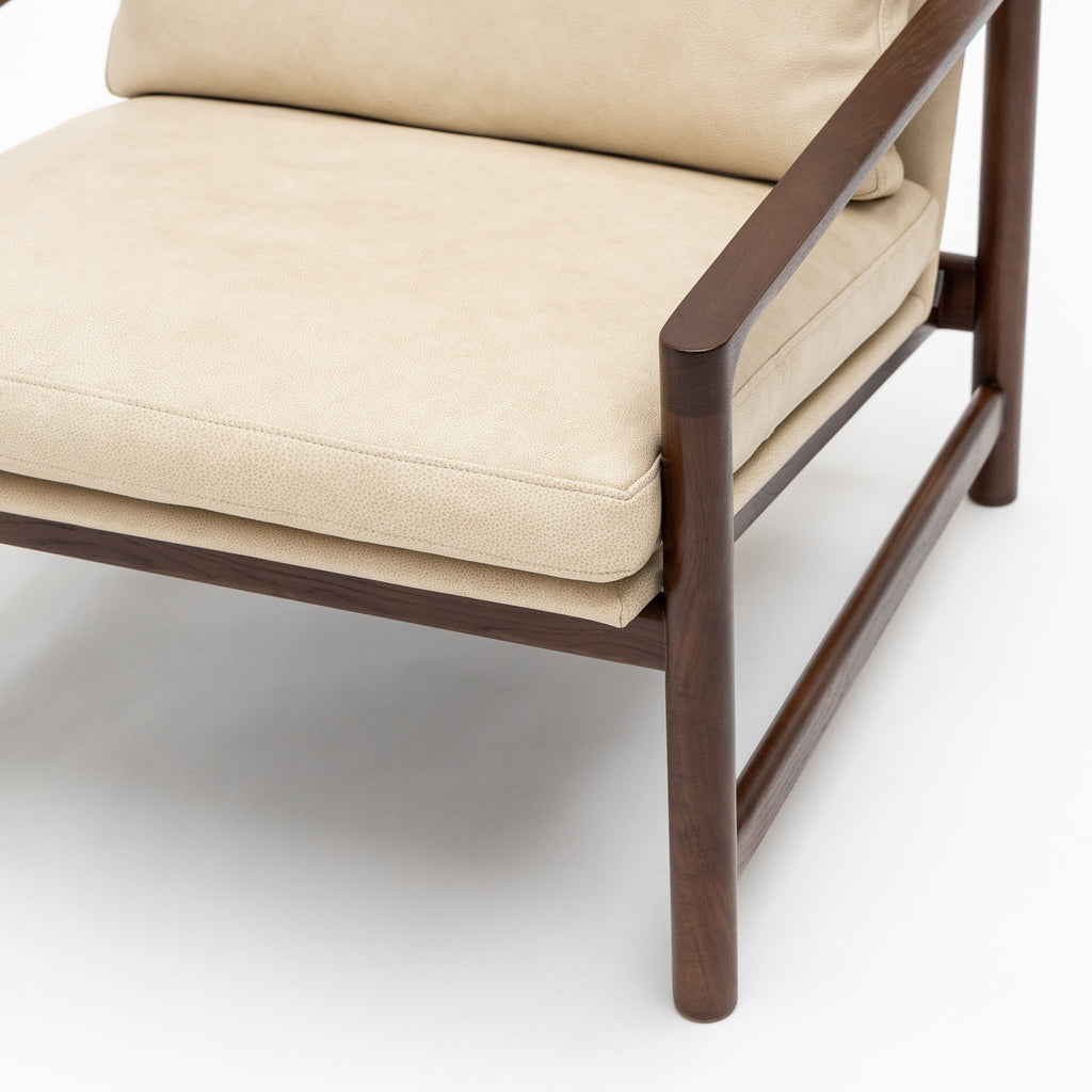 Troubadour Chair - Smoked Oak & Alabama Limestone - Loom Collection