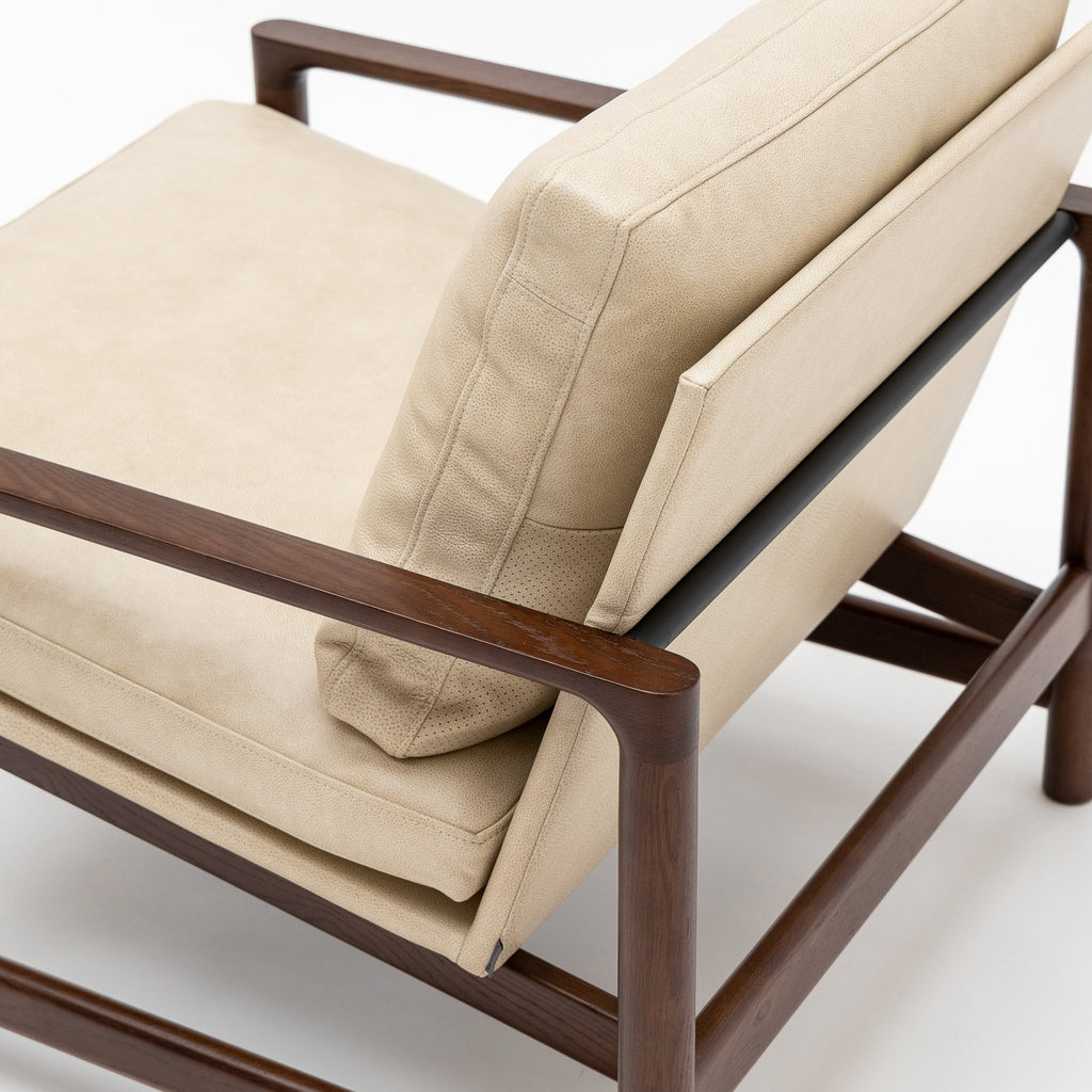 Troubadour Chair - Smoked Oak & Alabama Limestone - Loom Collection