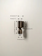 Tuba - 2 Light Bronze And Opal Wall Light