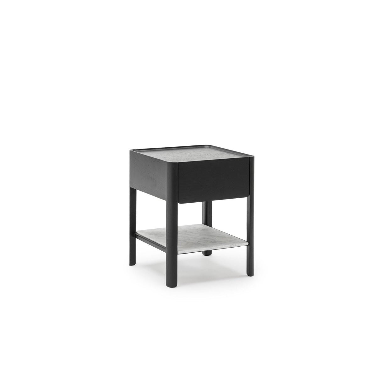 Tye Nightstand 45 - Black Oak & Bianca Carrara - Nightstands Tolv Loom Collection Dubai