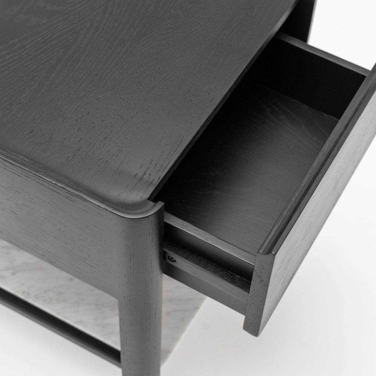 Tye Nightstand 45 - Black Oak & Bianca Carrara - Nightstands Tolv Loom Collection Dubai