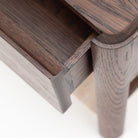Tye Nightstand 45 - Espresso Oak & Travertine - Nightstands Tolv Loom Collection Dubai