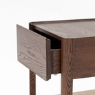 Tye Nightstand 45 - Espresso Oak & Travertine - Nightstands Tolv Loom Collection Dubai