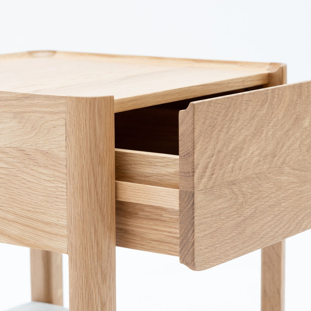 Tye Nightstand 45 - Light Oak & Bianca Carrara - Nightstands Tolv Loom Collection Dubai