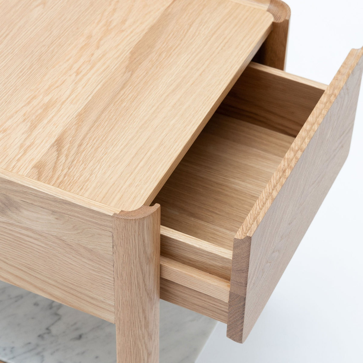 Tye Nightstand 45 - Light Oak & Bianca Carrara - Nightstands Tolv Loom Collection Dubai