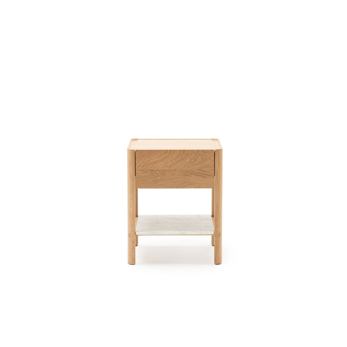 Tye Nightstand 45 - Light Oak & Bianca Carrara - Nightstands Tolv Loom Collection Dubai