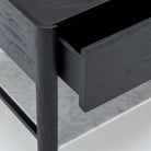 Tye Nightstand 60 - Black Oak & Bianca Carrara - Nightstands Tolv Loom Collection Dubai