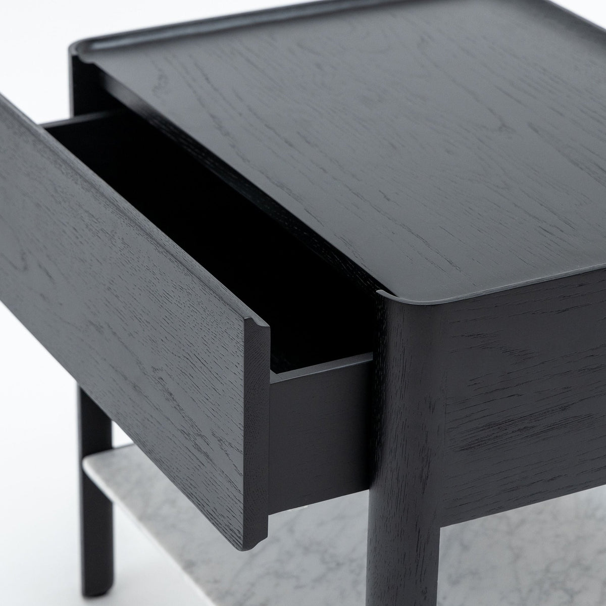 Tye Nightstand 60 - Black Oak & Bianca Carrara - Nightstands Tolv Loom Collection Dubai