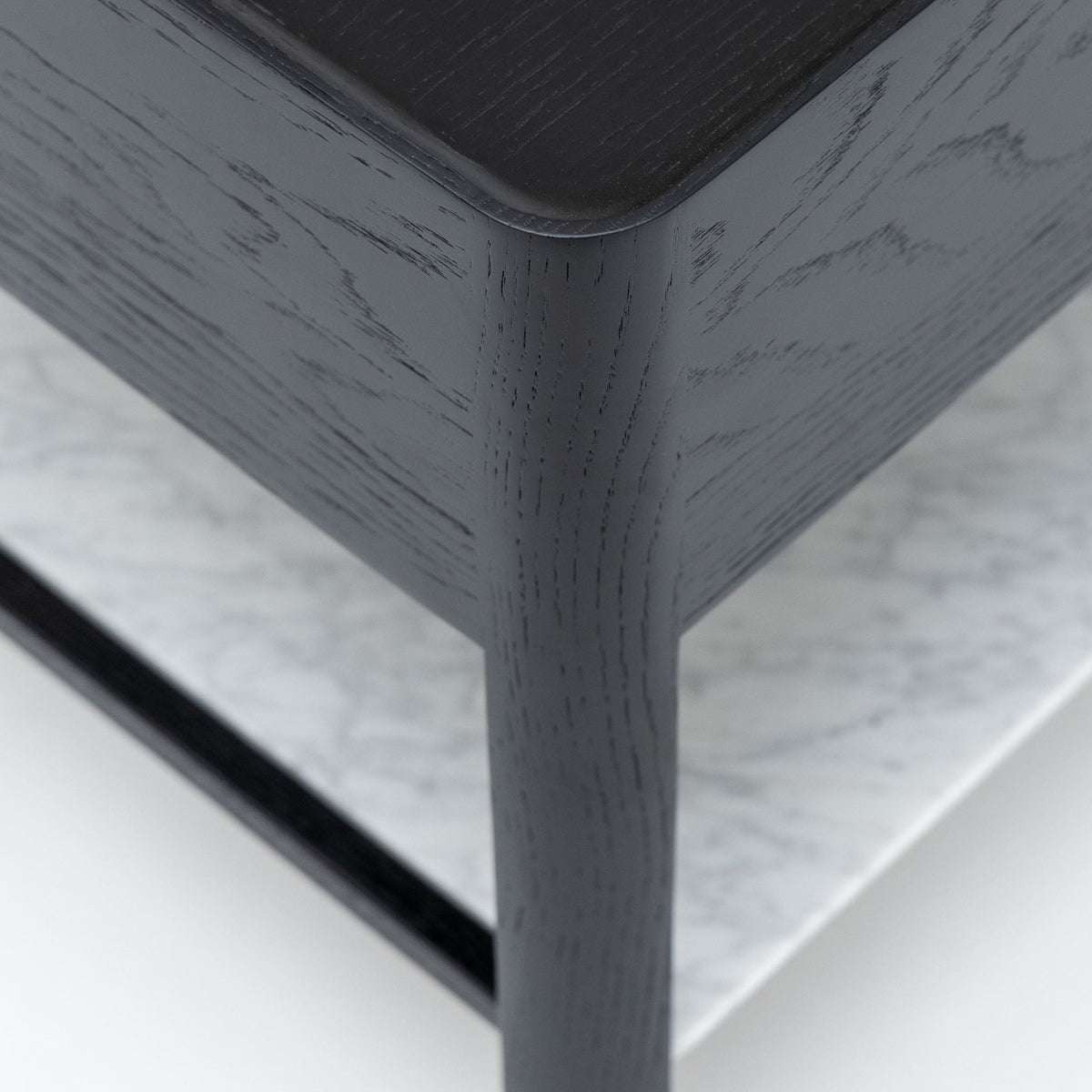 Tye Nightstand 60 - Black Oak & Bianca Carrara - Nightstands Tolv Loom Collection Dubai