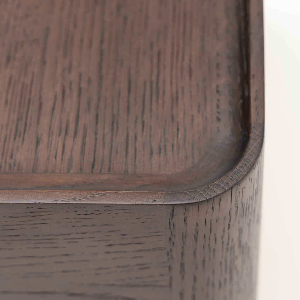 Tye Nightstand 60 - Espresso Oak & Travertine - Nightstands Tolv Loom Collection Dubai