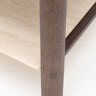 Tye Nightstand 60 - Espresso Oak & Travertine - Nightstands Tolv Loom Collection Dubai