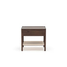 Tye Nightstand 60 - Espresso Oak & Travertine - Nightstands Tolv Loom Collection Dubai