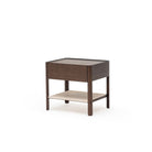 Tye Nightstand 60 - Espresso Oak & Travertine - Nightstands Tolv Loom Collection Dubai