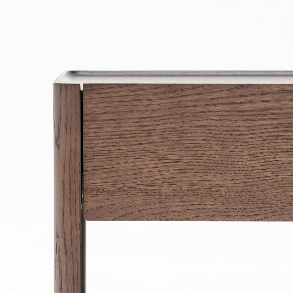 Tye Nightstand 60 - Espresso Oak & Travertine - Nightstands Tolv Loom Collection Dubai