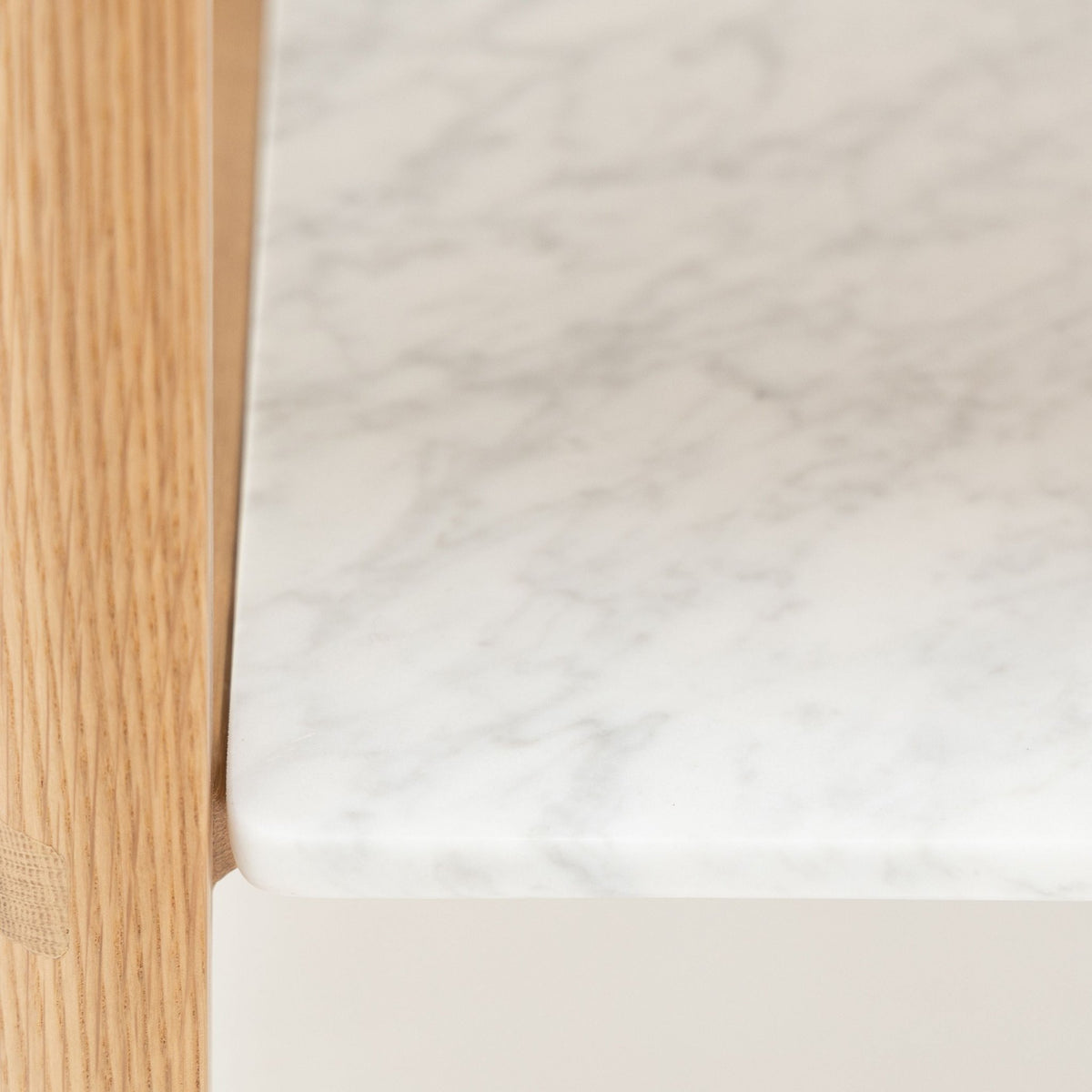 Tye Nightstand 60 - Light Oak & Bianca Carrara - Nightstands Tolv Loom Collection Dubai