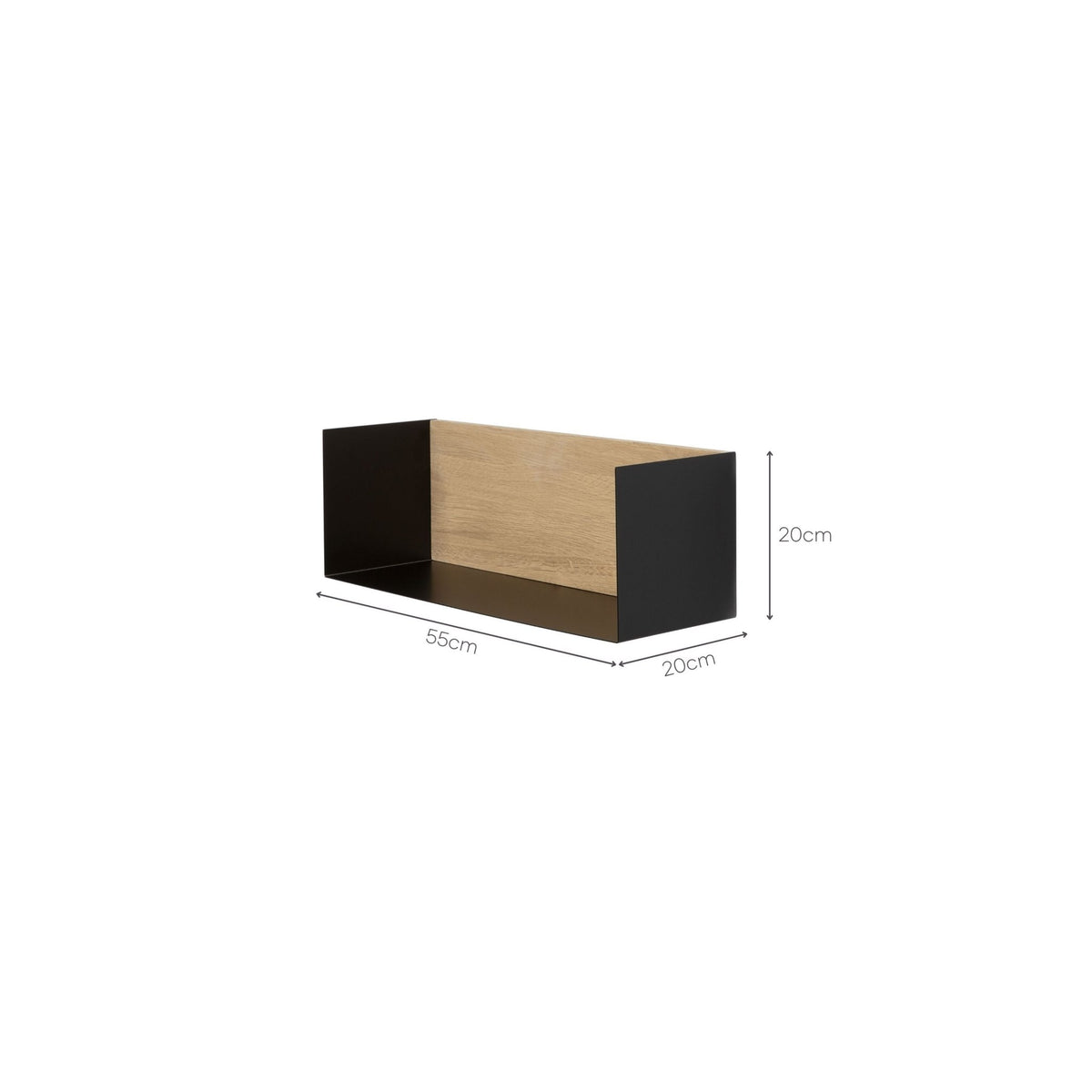 U Shelf - Black - Shelving Ethnicraft Loom Collection Dubai