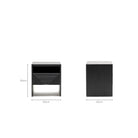 Verona Bedside Table - Black - Nightstands Loom Collection Loom Collection Dubai