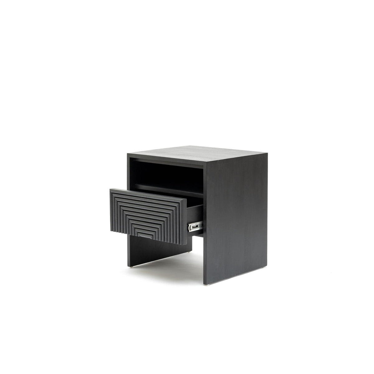 Verona Bedside Table - Black - Nightstands Loom Collection Loom Collection Dubai