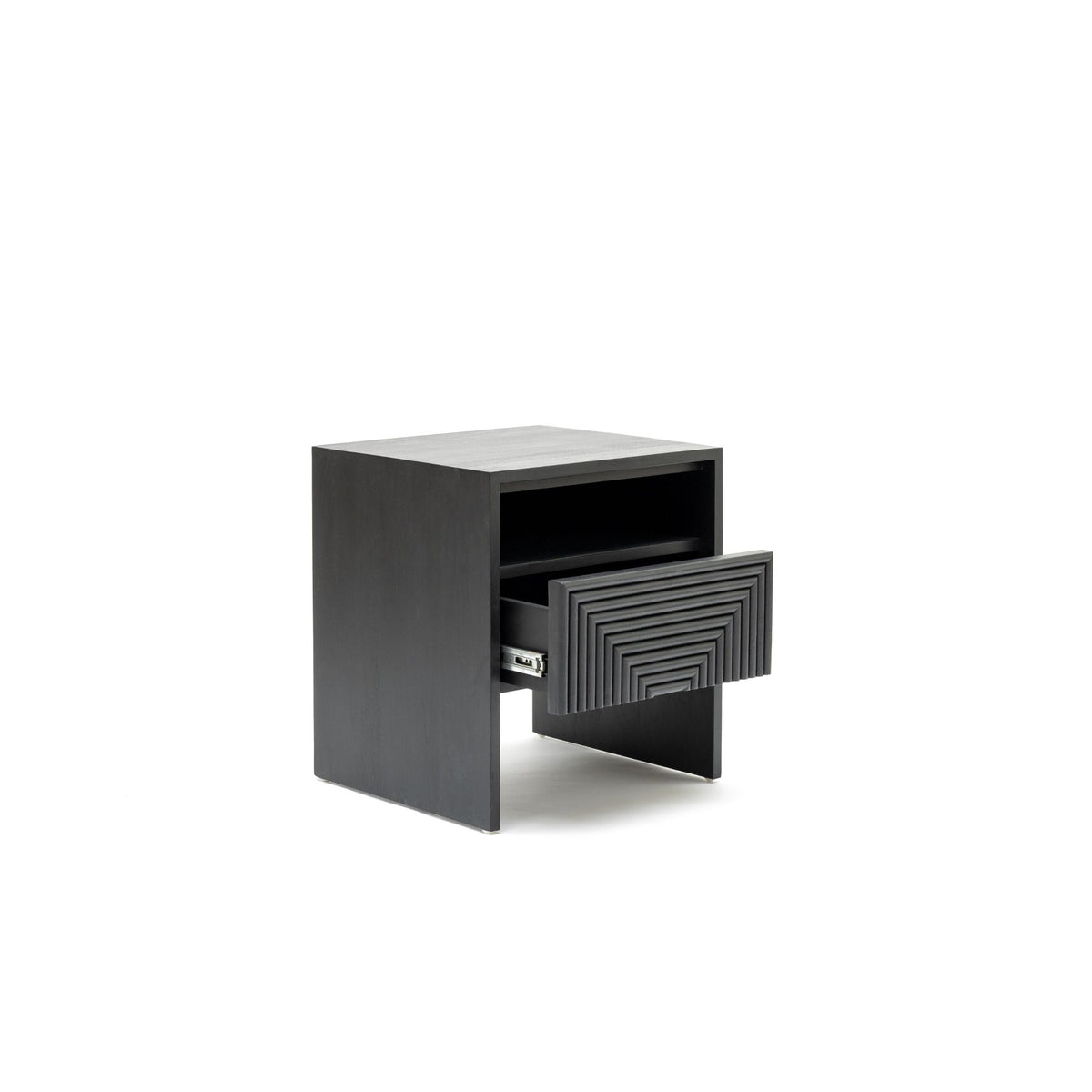Verona Bedside Table - Black - Nightstands Loom Collection Loom Collection Dubai