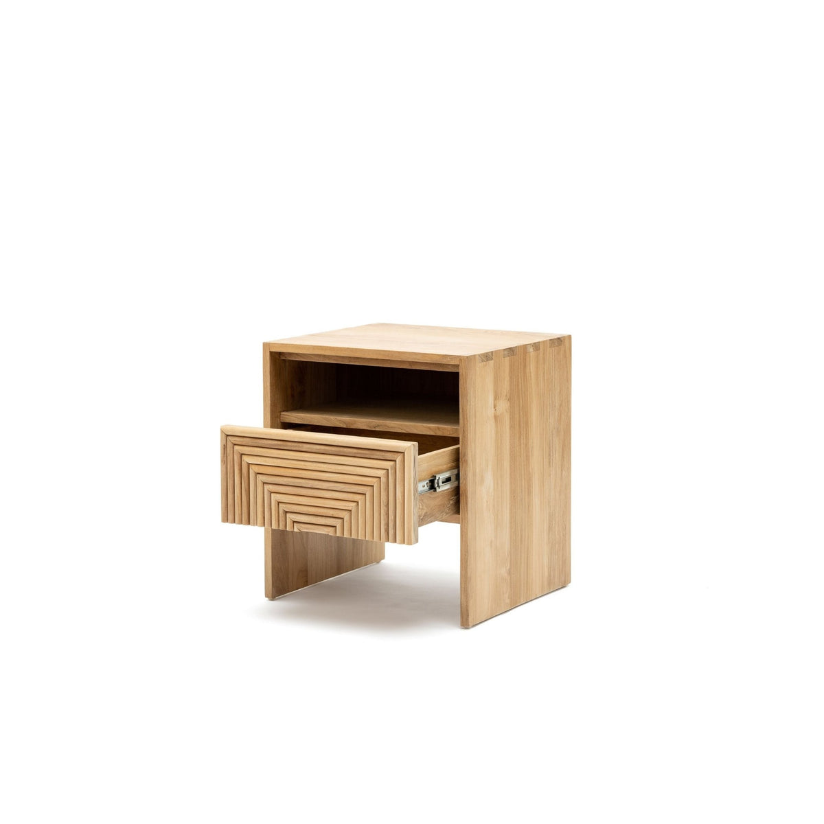 Verona Bedside Table - Natural - Nightstands Loom Collection Loom Collection Dubai