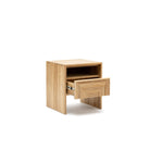 Verona Bedside Table - Natural - Nightstands Loom Collection Loom Collection Dubai