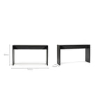 Verona Console - Black - Console Table with Storage Loom Collection Loom Collection Dubai