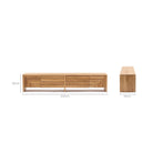 Verona Entertainment Unit - Natural - TV and Entertainment Units Loom Collection Loom Collection Dubai