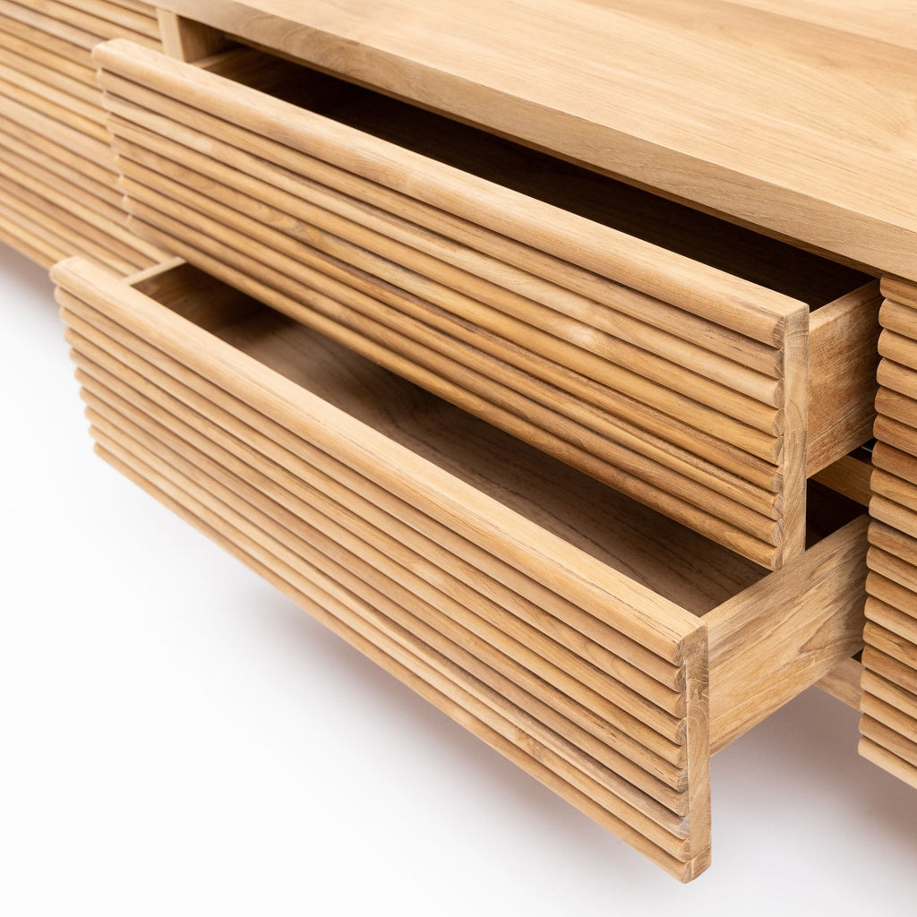 Verona Entertainment Unit - Natural - TV and Entertainment Units Loom Collection Loom Collection Dubai