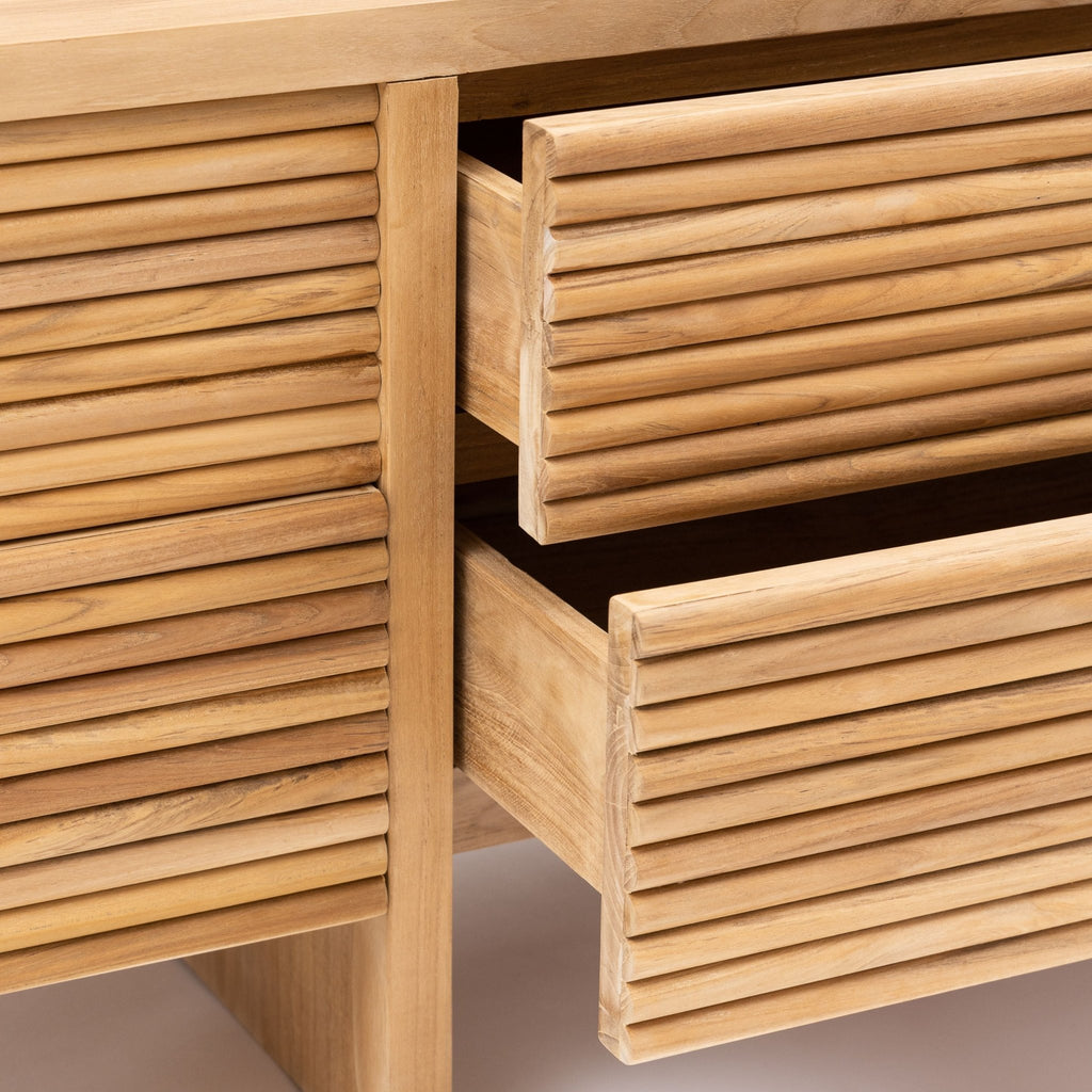 Verona Entertainment Unit - Natural - TV and Entertainment Units Loom Collection Loom Collection Dubai