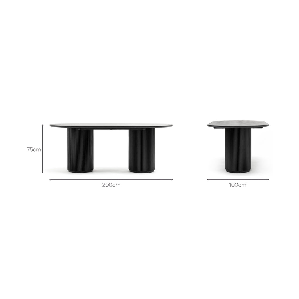 Verona Oval Table - Black