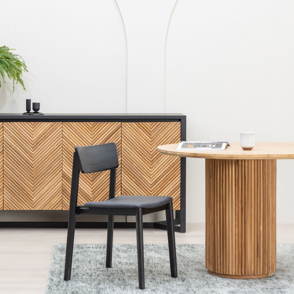 Verona Oval Table - Natural - Oval Dining Tables Loom Collection Loom Collection Dubai