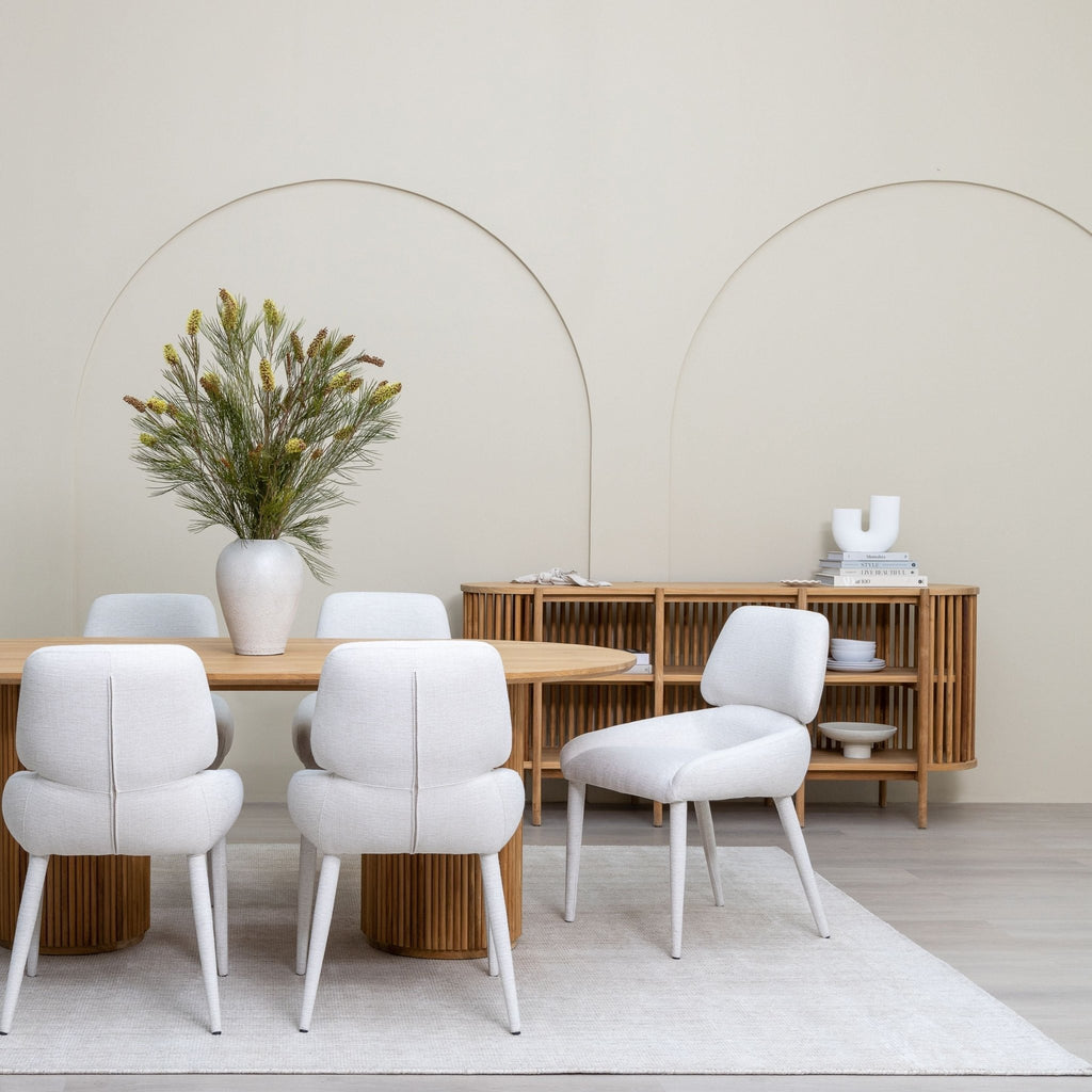 Verona Oval Table - Natural - Oval Dining Tables Loom Collection Loom Collection Dubai