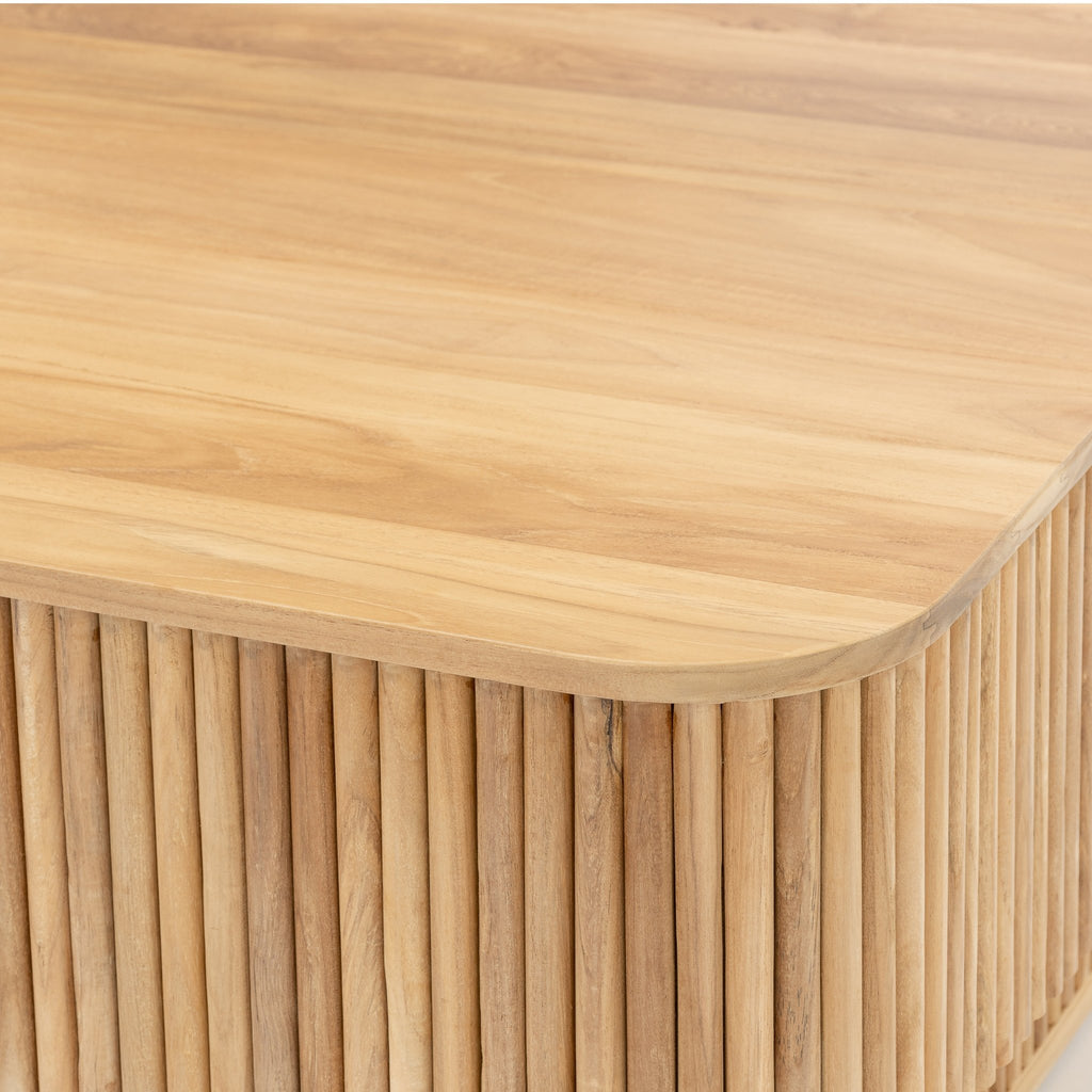 Verona Rectangular Coffee Table - Natural - Coffee Tables Loom Collection Loom Collection Dubai