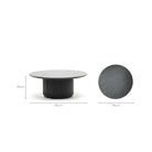 Verona Round Coffee Table - Black - Coffee Tables Loom Collection Loom Collection Dubai
