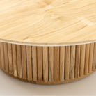 Verona Round Coffee Table - Natural - Coffee Tables Loom Collection Loom Collection Dubai