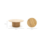 Verona Round Coffee Table - Natural - Coffee Tables Loom Collection Loom Collection Dubai