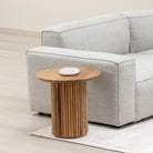 Verona Side Table - Natural - Side Tables Loom Collection Loom Collection Dubai