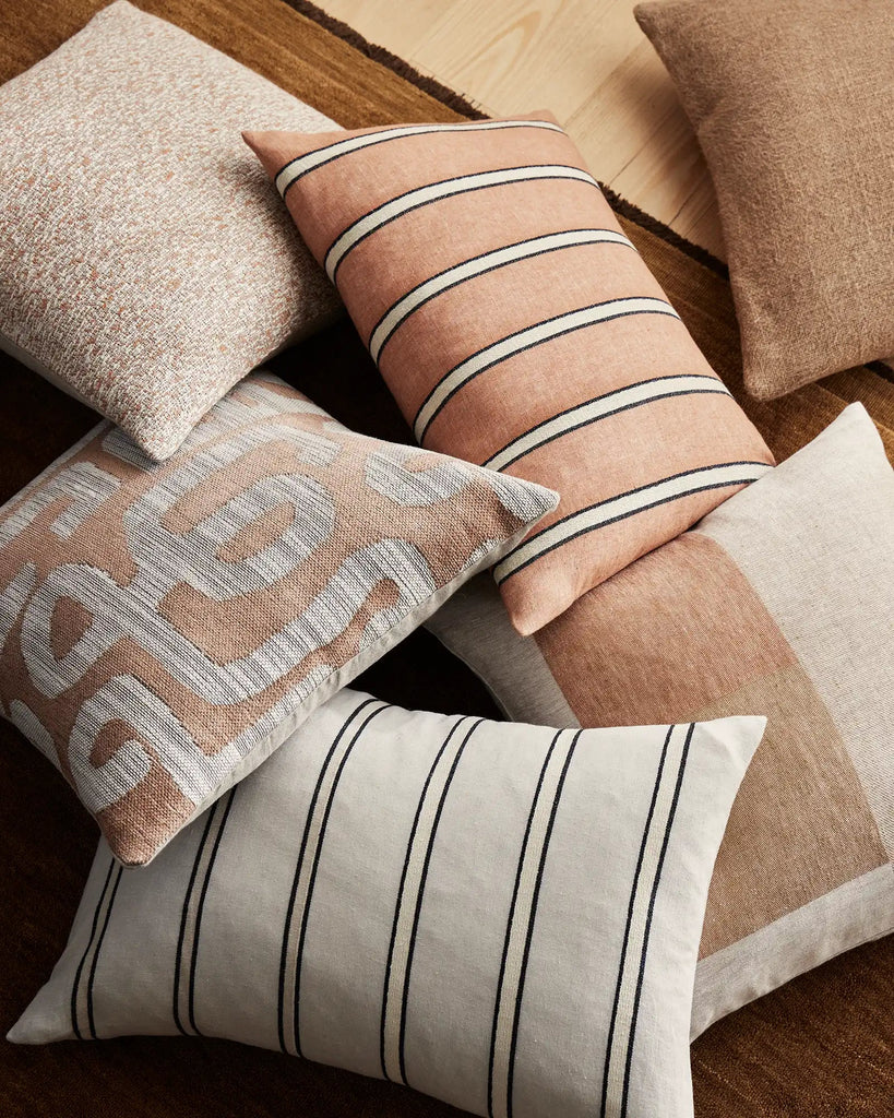 Vinnie Lumbar Cushion - Glacier - Loom Collection
